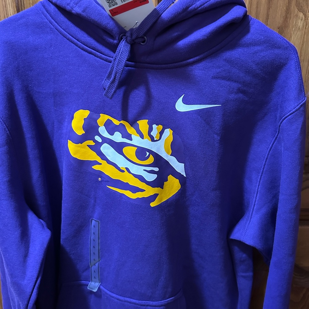 Nike Purple Sweatshirt with Unique Graphic Mens Size L. NEW - Picture 2 of 8